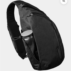 ALPAKA Metro Crossbody, Black X-PAC VX42, Blood Orange Inside Left Shoulder NWT